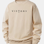 Victory Slogan Print Relax Fit Sweatshirt
