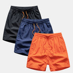 3 Pieces Man Mid Length Drawstring Swim Shorts