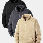 3 Pieces Quarter Zip Teddy Sweatshirts