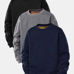 3 Pieces Teddy Fleece Lined Sweatshirt