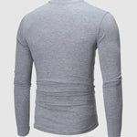 Unisex Solid Color Lightweight Fleece Skin-friendly Basic Pullover T-shirt