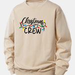 Christmas Lights Print Relax Fit Sweatshirt
