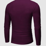 Unisex Solid Color Lightweight Fleece Skin-friendly Basic Pullover T-shirt