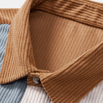 Colorblock Corduroy Shirt