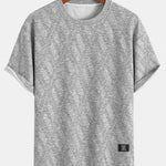 Relax Fit Diamond Jacquard T-Shirt & Diamond Jacquard Shorts