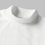 Men's Solid Color Cashmere Half Turtleneck Thermal Long Sleeve T-Shirt