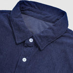 Men's Corduroy Half Button Short Sleeve POLO