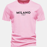 Regular Fit Milano Italy Print Cotton T-Shirt