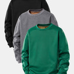 3 Pieces Teddy Fleece Lined Sweatshirt