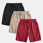 3 Pieces Geometric Jacquard Shorts