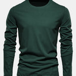 Basic Long Sleeve Cotton T-Shirt