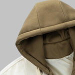 Men's Corduroy Fleece-lined Fake Two-Pocket Hooded Jacket