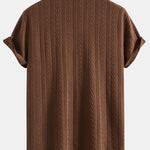 Texture Jacquard Cuban Shirt & Straight Leg Linen Pants
