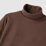 Men's Solid Color Cashmere Half Turtleneck Thermal Long Sleeve T-Shirt