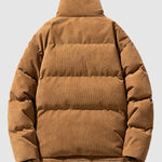 Men's corduroy thickened stand collar Puffer Jacket