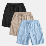 3 Pieces Geometric Jacquard Shorts