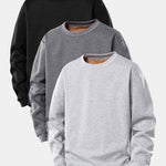 3 Pieces Teddy Fleece Lined Sweatshirt