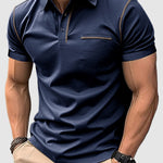 Men's business casual lapel short-sleeved polo