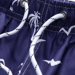 Regular Fit Seagull Print Cotton T-Shirt & Palm Tree Seagull Print Swim Shorts