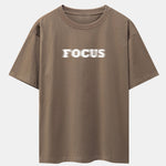 Vague Focus Print Drop Shoulder Oversize T-Shirt