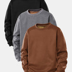3 Pieces Teddy Fleece Lined Sweatshirt