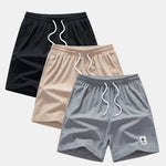3 Pieces Corduroy Drawstring Shorts