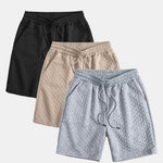 3 Pieces Geometric Jacquard Shorts