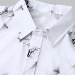 Men's Hawaiian Resort Style Floral Print Short Sleeve Shirt