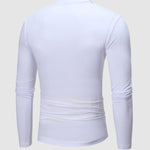 Unisex Solid Color Lightweight Fleece Skin-friendly Basic Pullover T-shirt