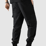 Men's Flap Pocket Drawstring Elastic Waist Streetwear Casual Cargo Pants