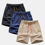 3 Pieces Man Mid Length Drawstring Swim Shorts