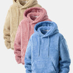 3 Pieces Basic Teddy Hoodies
