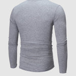 Men's Turtleneck Solid Color Lightweight Skin-Friendly Basic Pullover T-Shirt