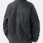 Textured PU Leather Jacket