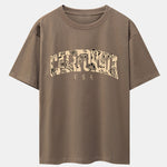 Paisley California Print Drop Shoulder Oversize T-Shirt