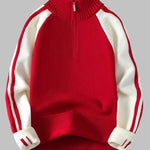 Men's Half-Zip Casual Loose Sweater