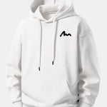 Letter Print Relax Fit Hoodie