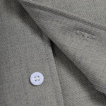 Men's solid color cotton and linen textured Cuban collar short-sleeved shirt