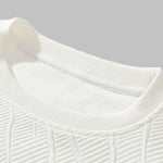 Men's Geometric  Vintage Jacquard Crewneck Sweatshirt