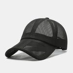Solid Color Hollow Mesh Baseball Cap