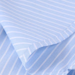 Contrast Collar Stripe Dress Shirt