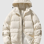 Men's textured cargo pocket Puffer Padded Jacket