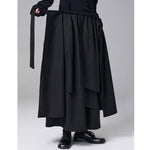 Multi-layered Fake Two-piece Wide-leg Culottes