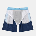 3 Pieces Contrast Waistband Swim Shorts