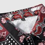 Men's Paisley Print Short Sleeve Shirt