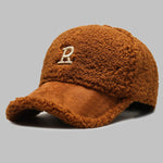 Men's Plush Winter Warm Letter Baseball Cap