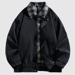 Men's faux two-piece, trendy, loose-fitting lapel vintage oversized jacket
