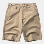 Stripe Geometric Jacquard Knitted Polo Shirt & Cotton Chino Shorts