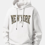 Camouflage New York Print Relax Fit Hoodie