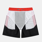 3 Pieces Contrast Waistband Swim Shorts